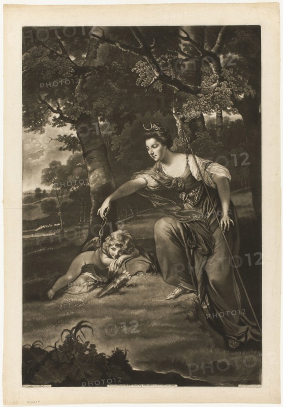 Elizabeth, Duchess of Manchester and Her Son, c. 1770. Creator: James Watson.