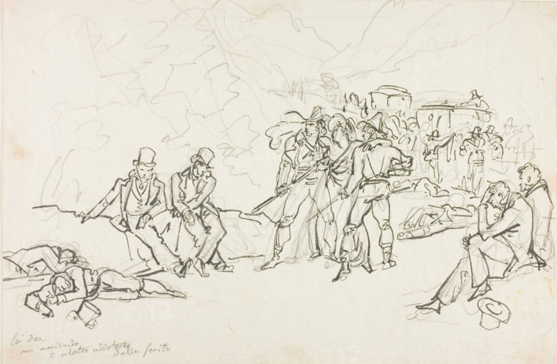 The Stagecoach Holdup, n.d. Creator: Bartolomeo Pinelli.