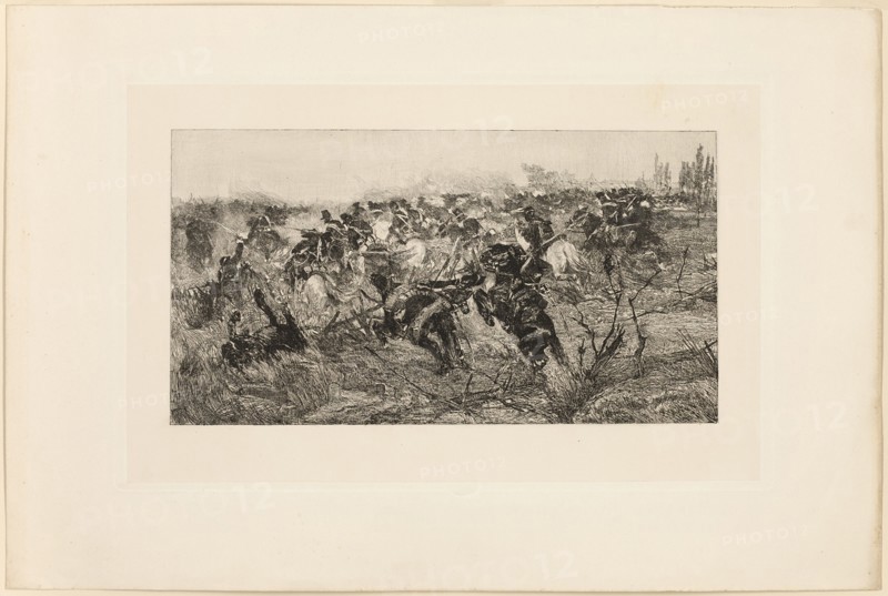 The Cavalry Charge, 1889. Creator: Giovanni Fattori.