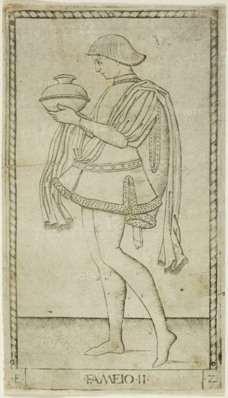 The Servant, plate two from The Ranks and Conditions of Men, c.1465. Creator: Unknown.