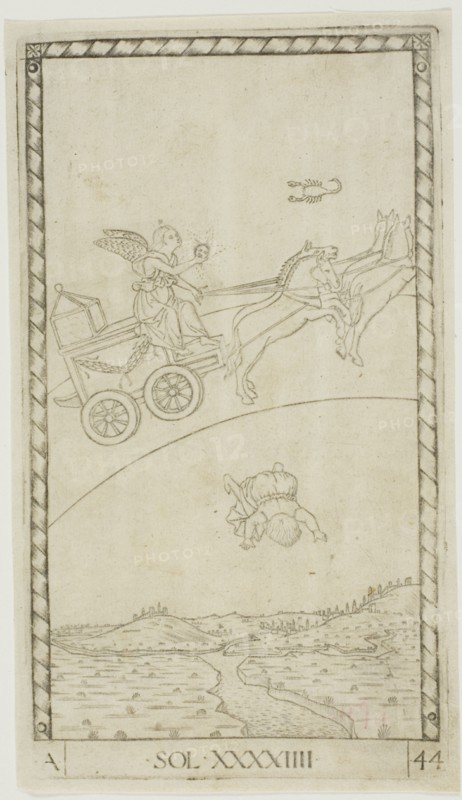 The Sun, plate 44 from Planets and Spheres, c.1465. Creator: Unknown.