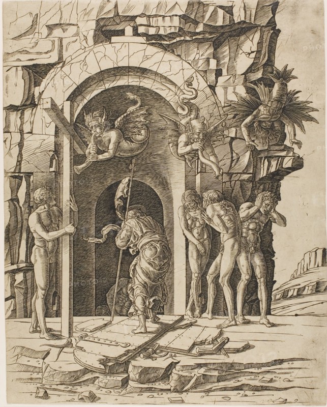 Descent into Limbo, 1475/80. Creator: School of Andrea Mantegna.