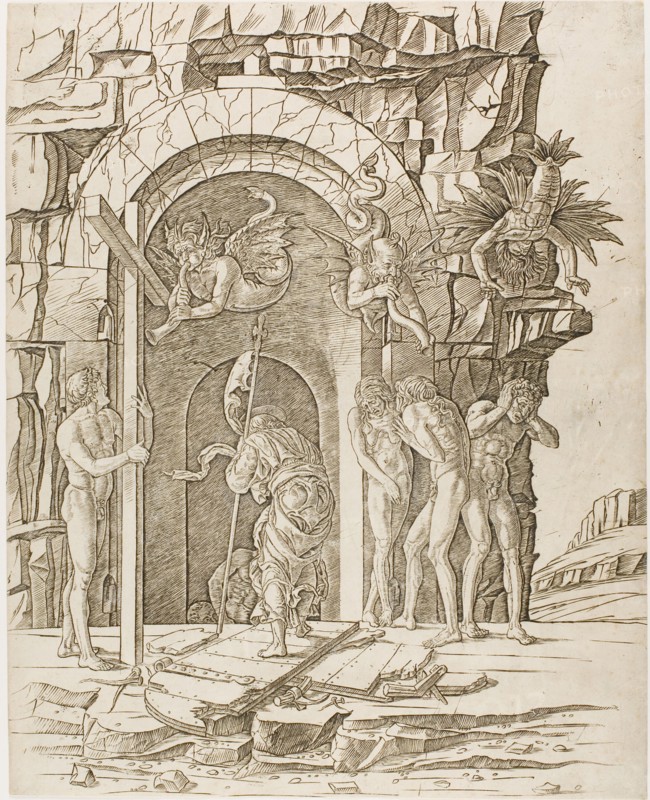 Descent into Limbo, c.1465. Creator: School of Andrea Mantegna.