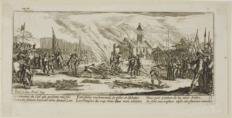 The Stake, plate thirteen from The Large Miseries of War, n.d. Creator: Gerard van Schagen.
