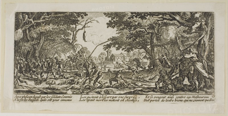 The Peasants Avenge Themselves, plate seventeen from The Large Miseries of War, n.d. Creator: Gerard van Schagen.