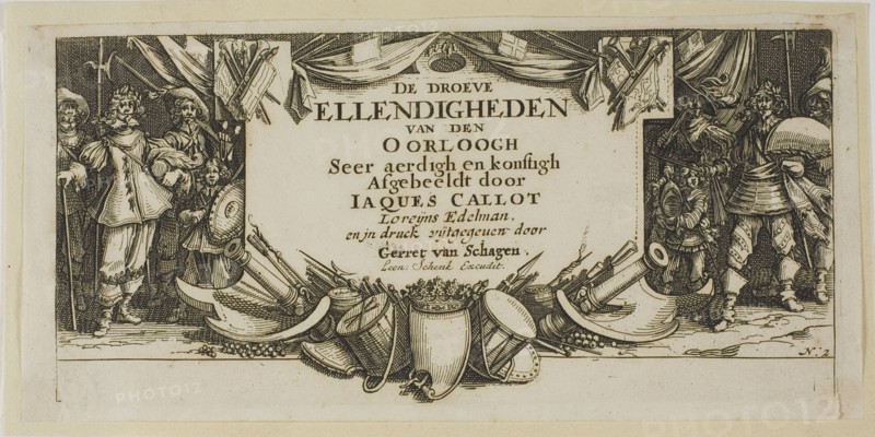 Frontispiece, from The Large Miseries of War, n.d. Creator: Gerard van Schagen.