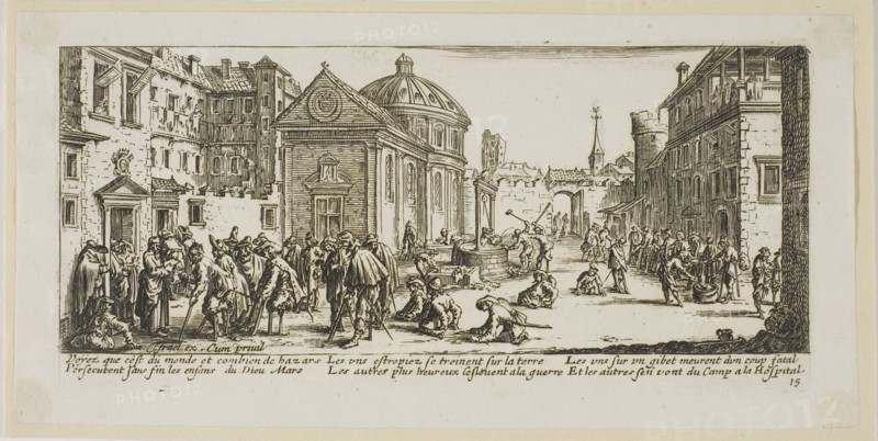 The Hospital, plate fifteen from The Large Miseries of War, n.d. Creator: Gerard van Schagen.