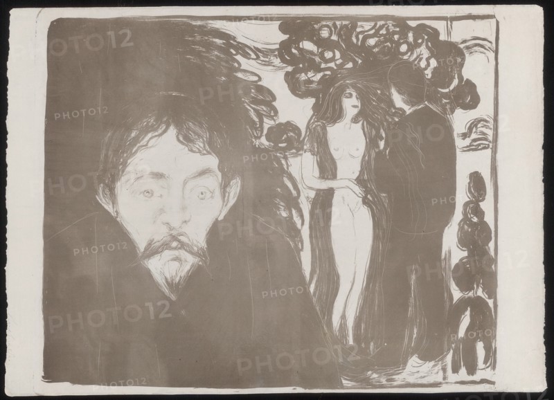 Jealousy, 1896. Creator: Edvard Munch.
