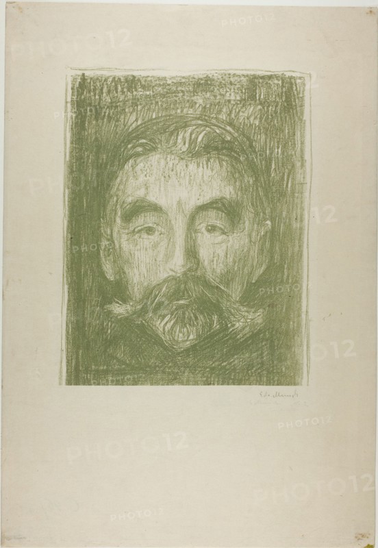 Stéphane Mallarmé, 1897. Creator: Edvard Munch.