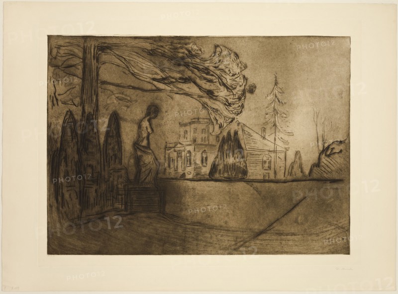 The Garden at Night, 1902. Creator: Edvard Munch.