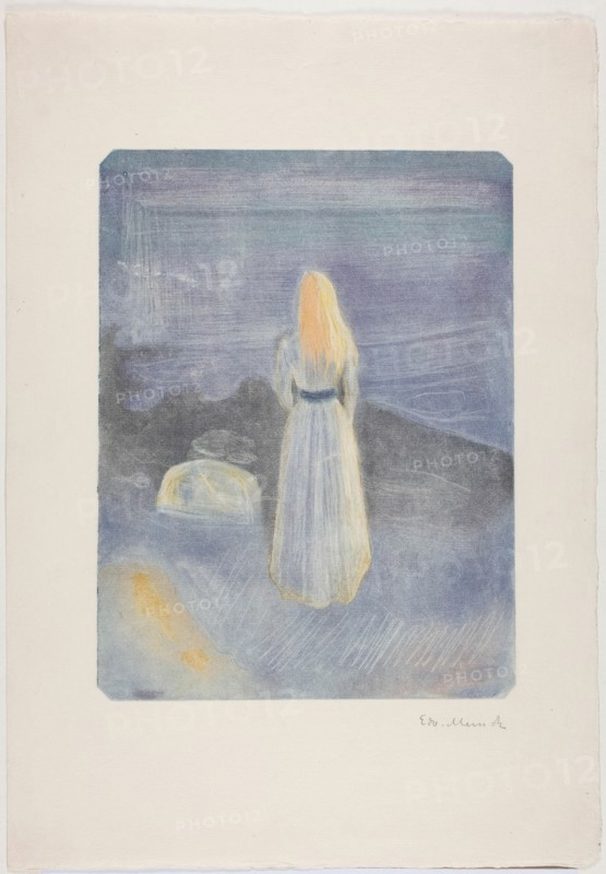 Young Woman on the Beach, 1896. Creator: Edvard Munch.