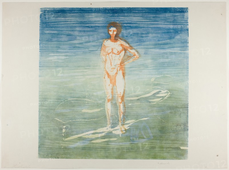 Man Bathing, 1899. Creator: Edvard Munch.