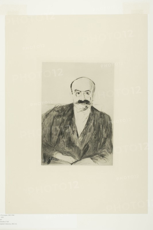 Dr. Max Asch, 1895. Creator: Edvard Munch.