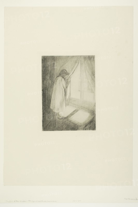 The Girl at the Window, 1894. Creator: Edvard Munch.