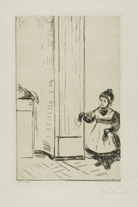 Interior with a Child. Lothar Linde, 1902. Creator: Edvard Munch.