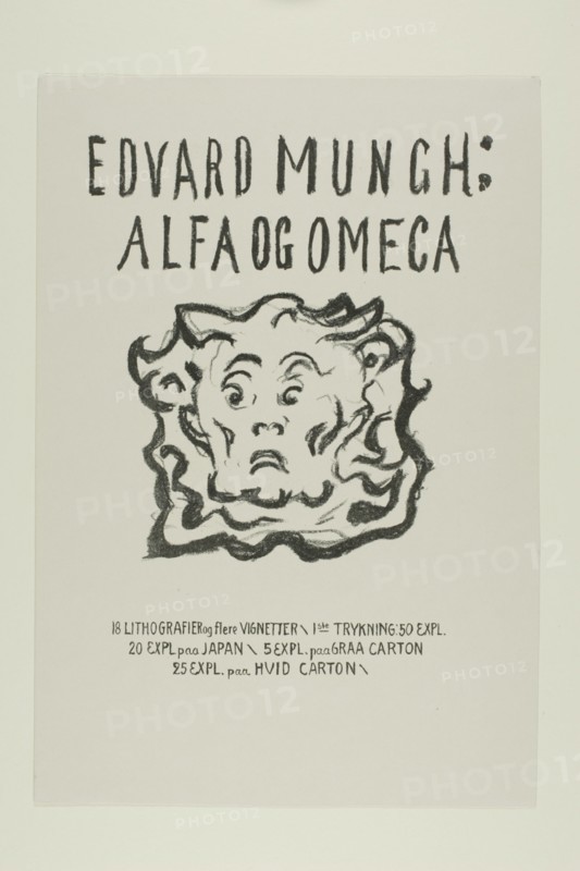 Alpha and Omega:Title Page, 1908/09. Creator: Edvard Munch.