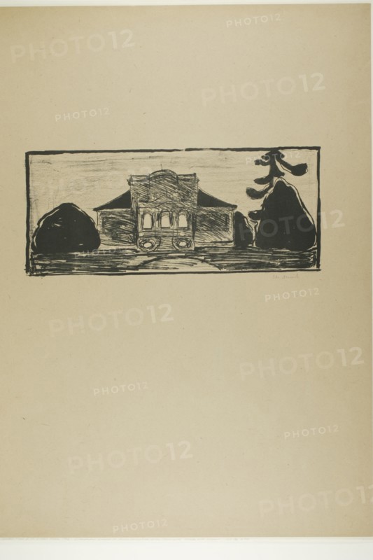 The Garden in Front of Dr. Linde's House, 1902. Creator: Edvard Munch.