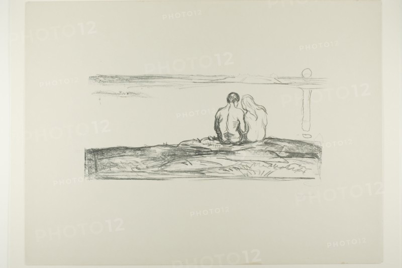 Moonrise, 1908/09. Creator: Edvard Munch.