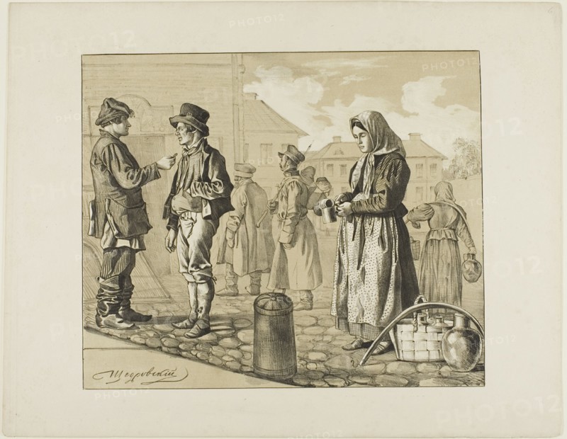 Scenes from Russian Folk Life, n.d. Creator:  Ignatii Stepanovich Shchedrovski.