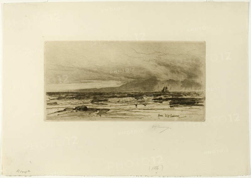 Arran, plate fourteen from the Clyde Set, 1889. Creator: David Young Cameron.