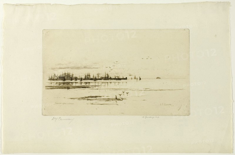Ardossan, plate seventeen from the Clyde Set, 1889. Creator: David Young Cameron.