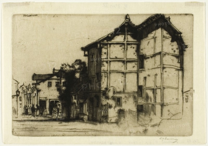 Sketch in La Roche, 1905. Creator: David Young Cameron.