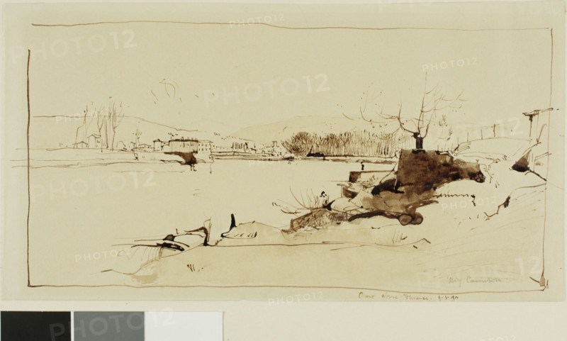 Arno above Florence, 247. Creator: David Young Cameron.