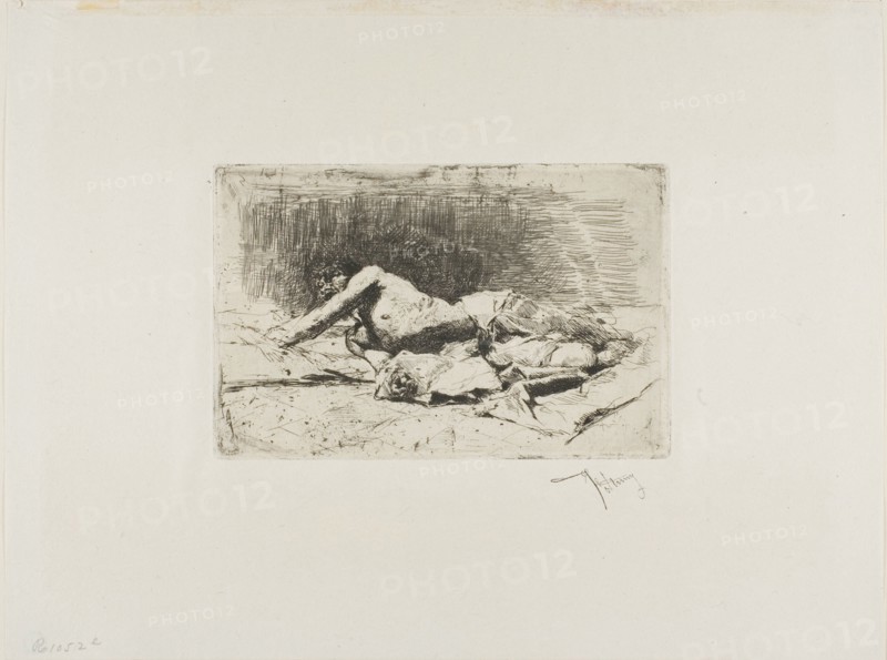 Man Rolling, n.d. Creator: Mariano Jose Maria Bernardo Fortuny y Carbo.
