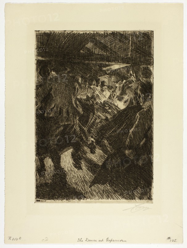 Gopsmor Cottage, 1917. Creator: Anders Leonard Zorn.