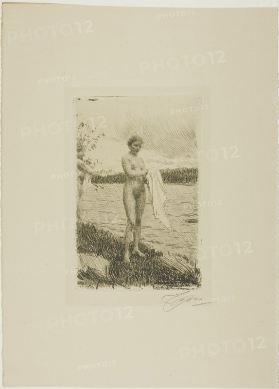 Dal River, 1919. Creator: Anders Leonard Zorn.