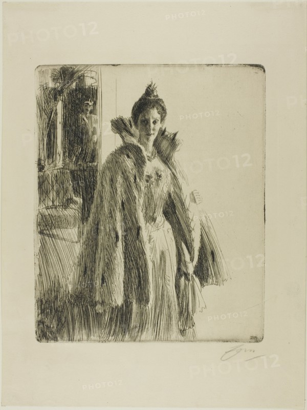 H. R. H. Princess Ingeborg of Sweden II, 1900. Creator: Anders Leonard Zorn.