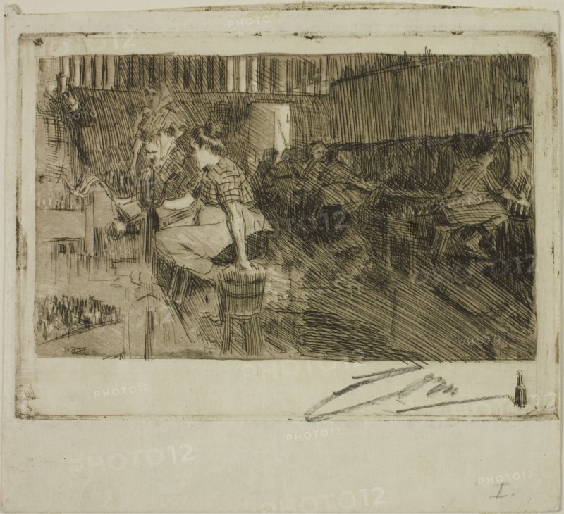 The Little Brewery, 1890. Creator: Anders Leonard Zorn.