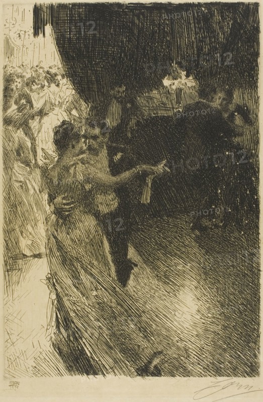The Waltz, 1891. Creator: Anders Leonard Zorn.