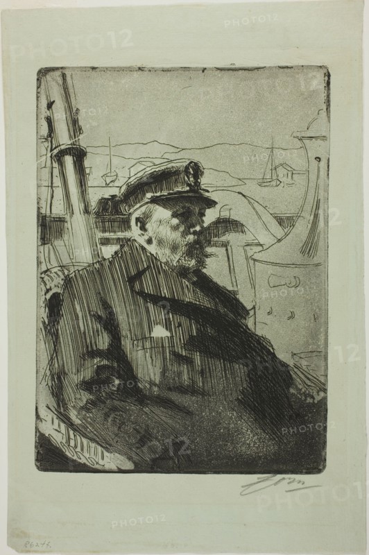 King Oscar II (Second plate), 1898. Creator: Anders Leonard Zorn.