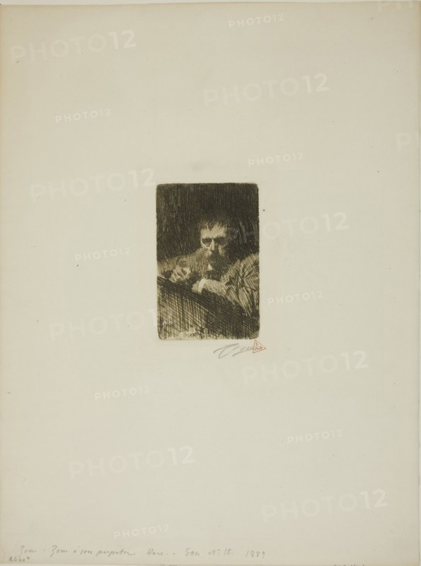 A Painter-Etcher (Self-Portrait), 1889. Creator: Anders Leonard Zorn.