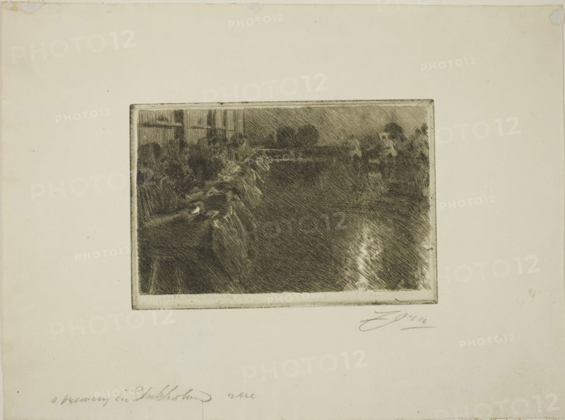 The Large Brewery, 1890. Creator: Anders Leonard Zorn.