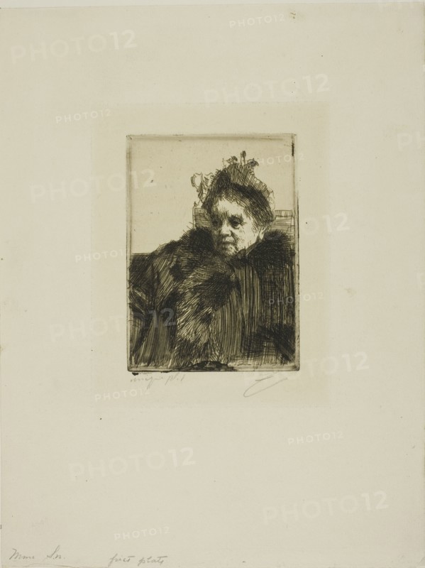 Mme Simon I, 1891. Creator: Anders Leonard Zorn.