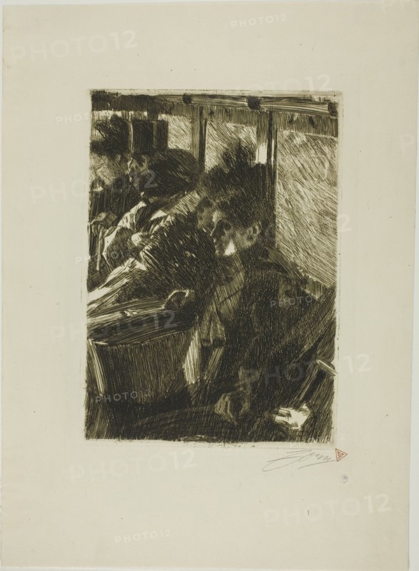 Omnibus, 1892. Creator: Anders Leonard Zorn.