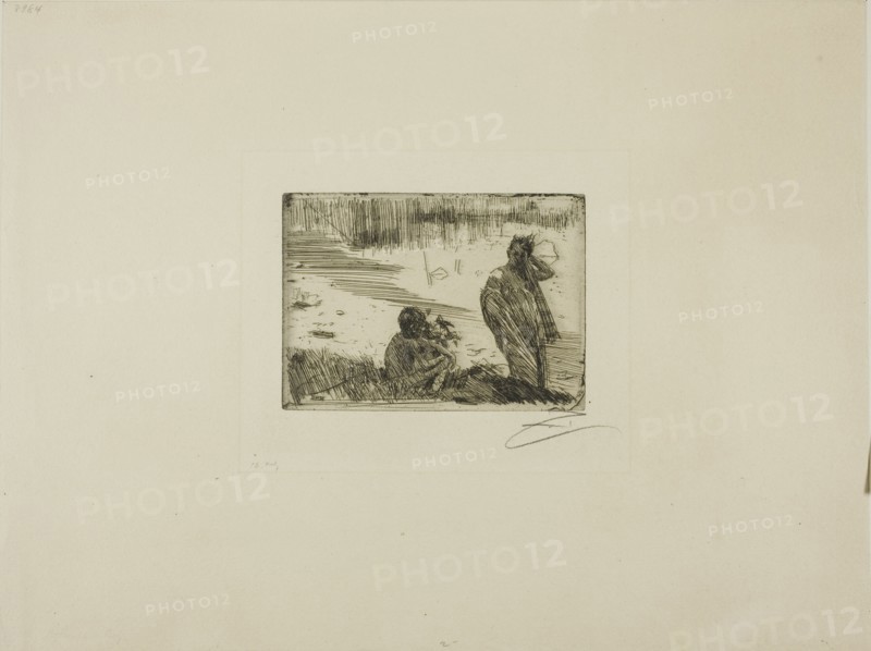 Young People Bathing, 1894. Creator: Anders Leonard Zorn.