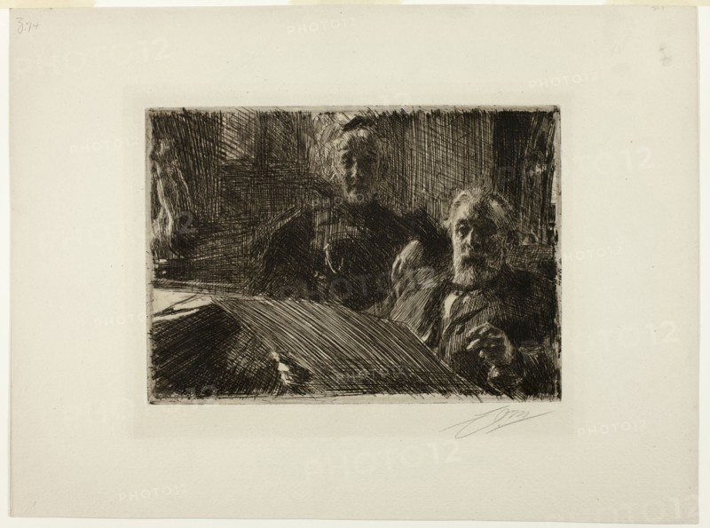 Mr. and Mrs. Fürstenberg, 1895. Creator: Anders Leonard Zorn.