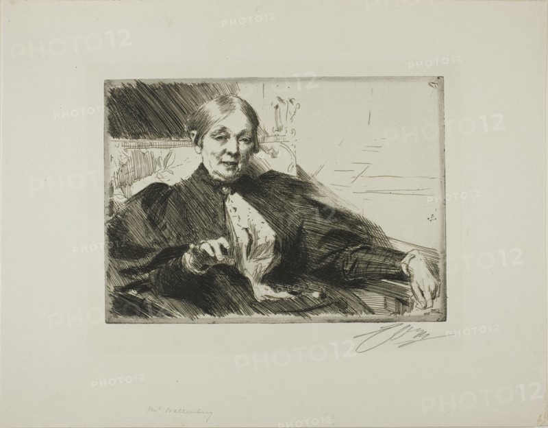 Anna Wallenberg, 1895. Creator: Anders Leonard Zorn.