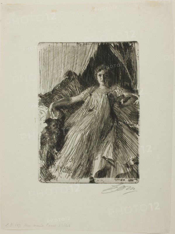 Maud Cassel (Mrs. Ashley), 1898. Creator: Anders Leonard Zorn.