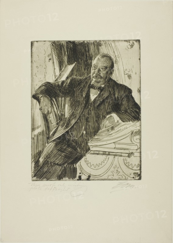 Grover Cleveland II, 1899. Creator: Anders Leonard Zorn.