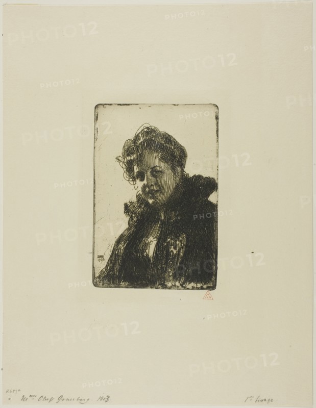 Mrs. Granberg, 1903. Creator: Anders Leonard Zorn.