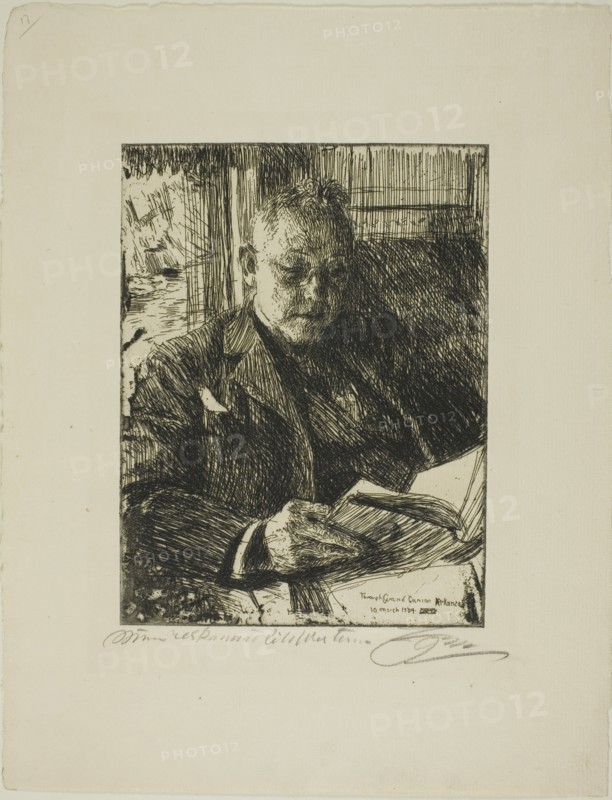 Travelling Companion (Mr. Ch. Deering), 1904. Creator: Anders Leonard Zorn.