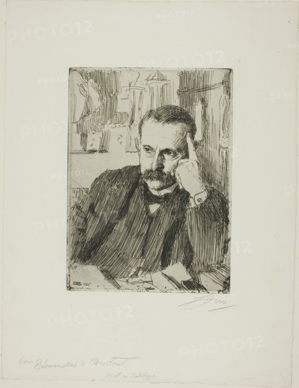 D'Estournelles de Constant, 1906. Creator: Anders Leonard Zorn.