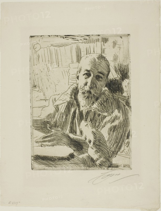 Anatole France, 1906. Creator: Anders Leonard Zorn.