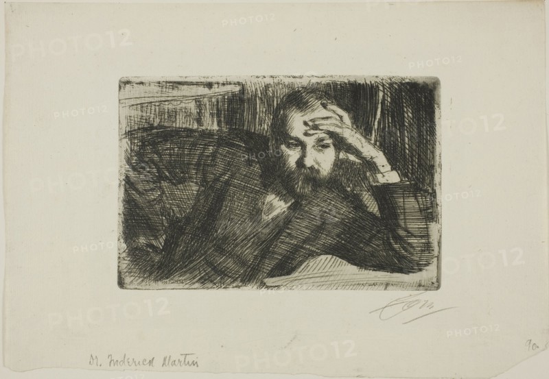 Fredrik Martin, 1907. Creator: Anders Leonard Zorn.
