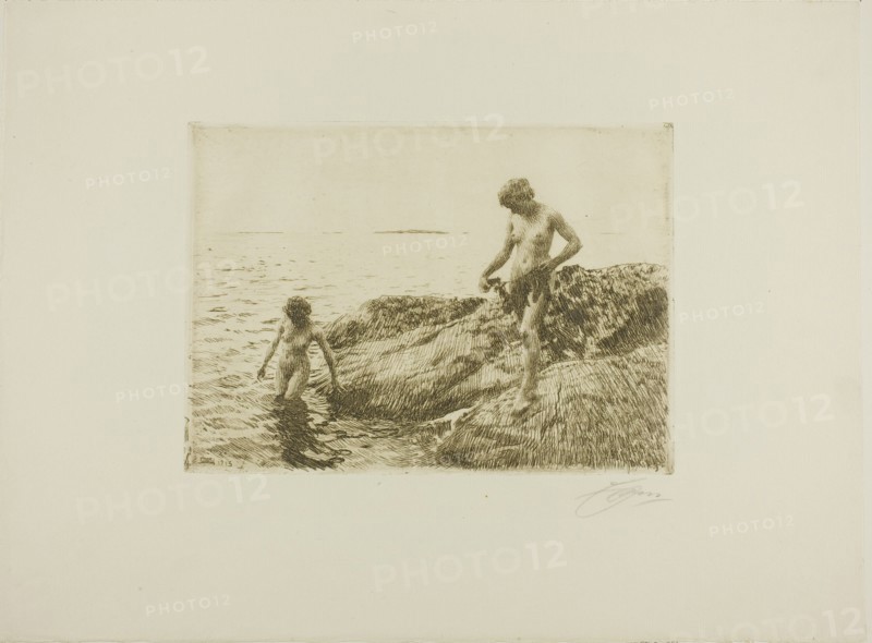 Seaward Skerries, 1913. Creator: Anders Leonard Zorn.