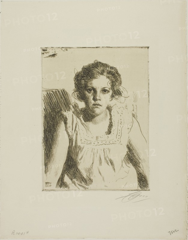 Frida, 1914. Creator: Anders Leonard Zorn.